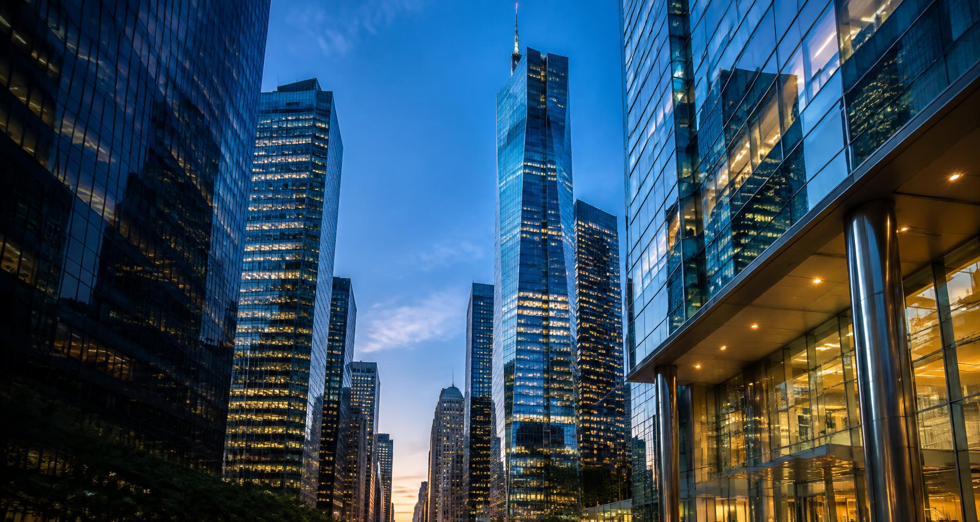 Modern American business district